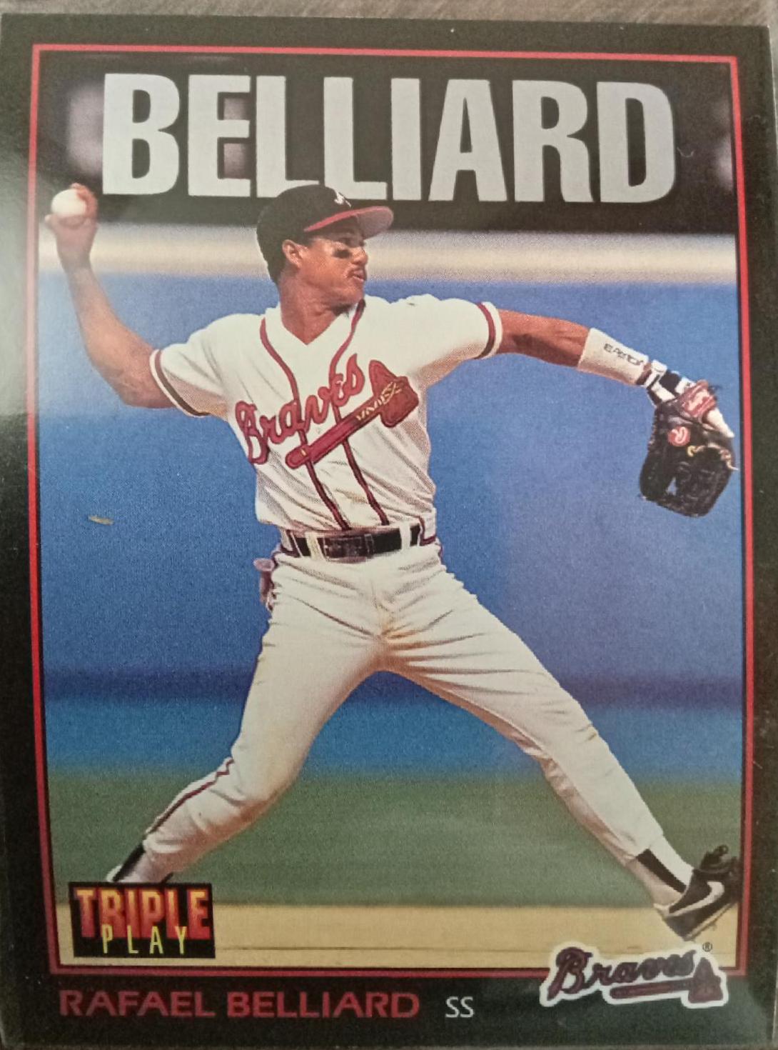 Rafael Belliard #15 Baseball Cards 1993 Panini Donruss Triple Play