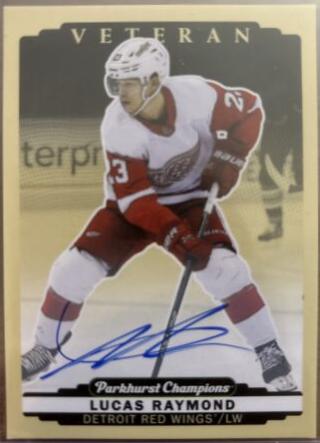 Lucas Raymond #217 2022 Parkhurst Champions Autograph Hockey