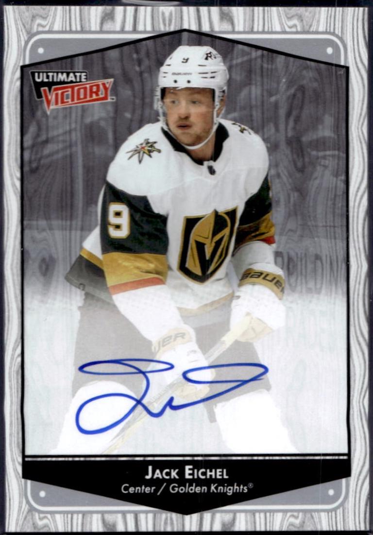 Jack Eichel #UVA-JE Hockey Cards 2022 Upper Deck Ultimate Collection Victory Retro Autograph