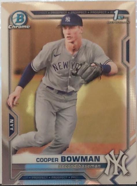 Cooper Bowman #BDC-87 Baseball Cards 2021 Bowman Draft Chrome