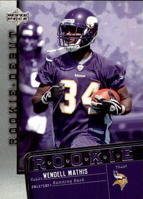 Wendell Mathis #158 2006 Upper Deck Rookie Debut Football