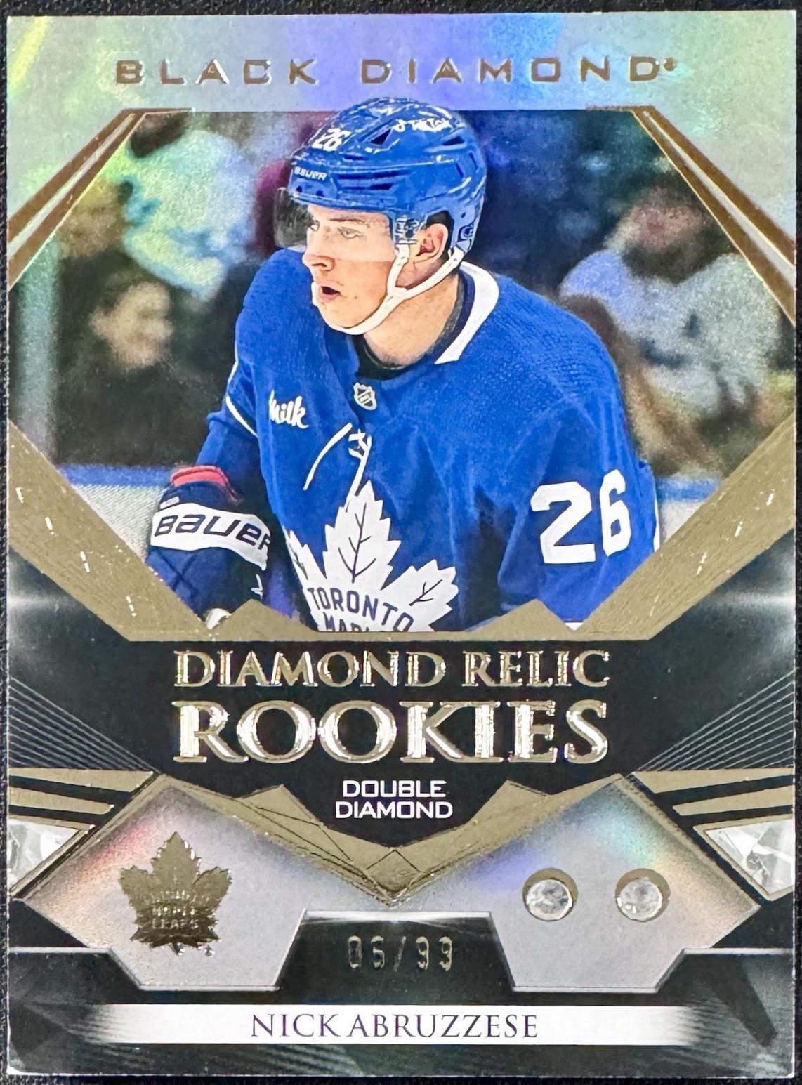 Nick Abruzzese #BDR-NA 2022 Upper Deck Black Diamond Hockey