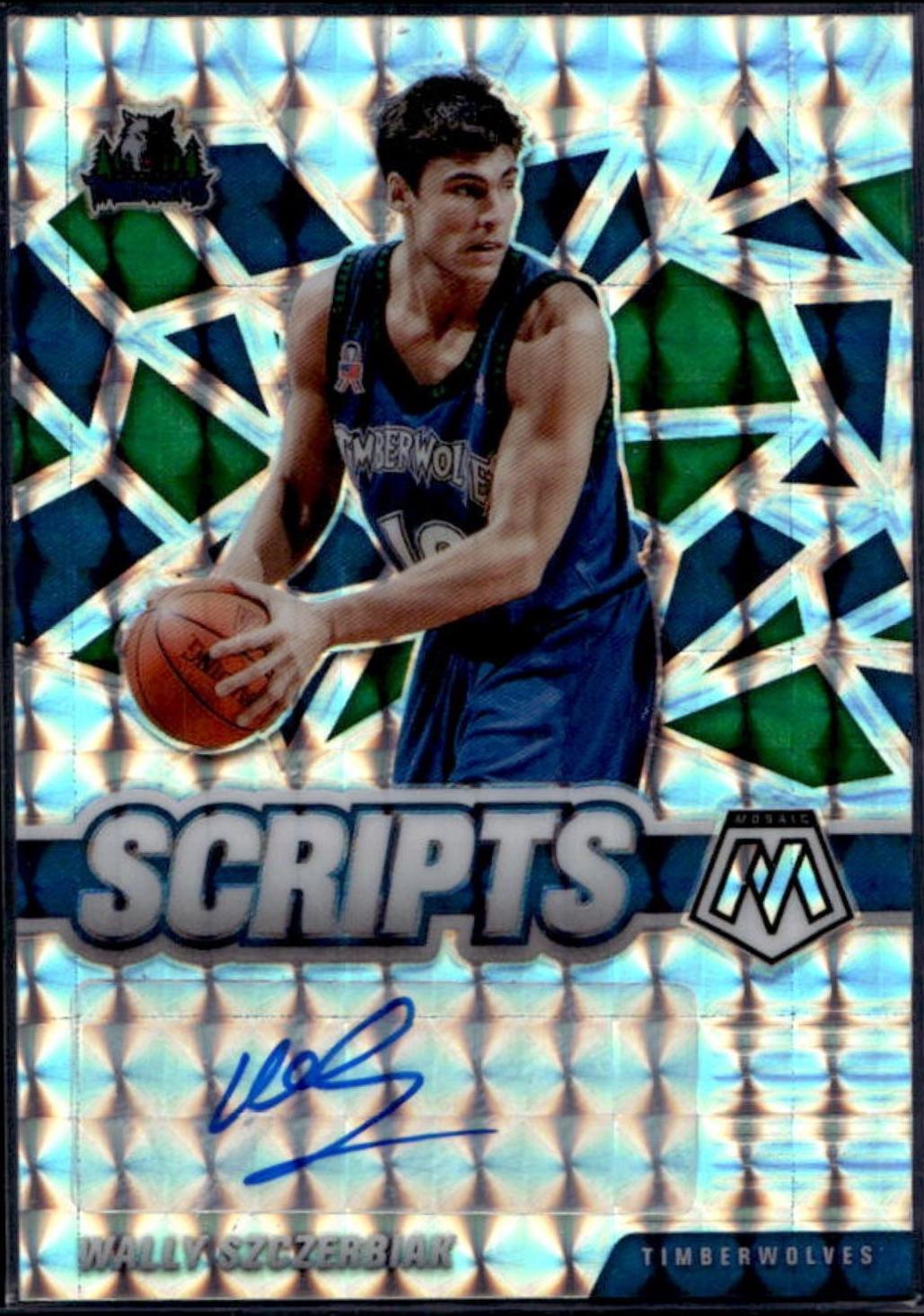 Wally Szczerbiak #SC-WSZ 2020-21 Panini Mosaic Basketball Scripts