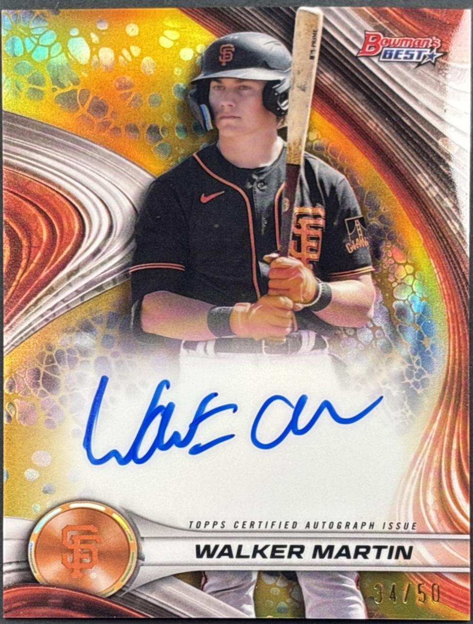 Walker Martin [Gold Refractor] #B24-WM