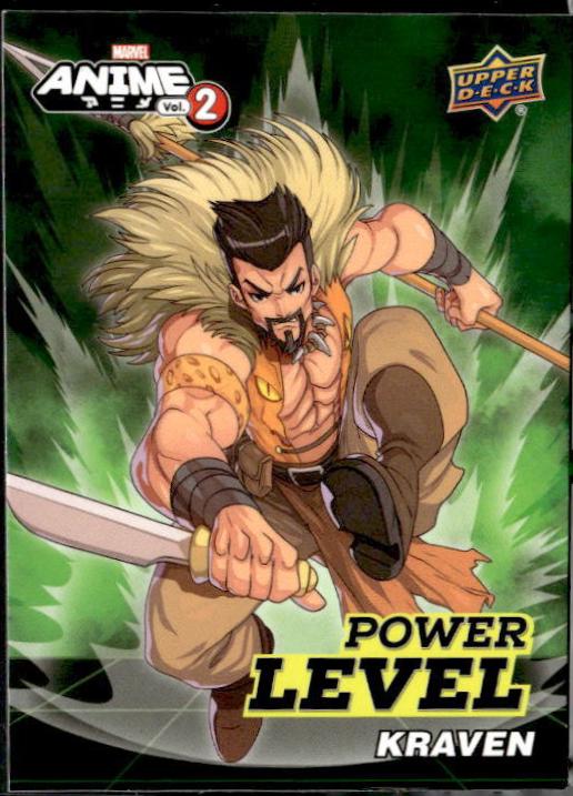 Kraven #SN-25 Marvel 2023 Upper Deck Anime Volume 2 Power Level