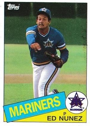 1985 Topps Ed Nunez #34 card