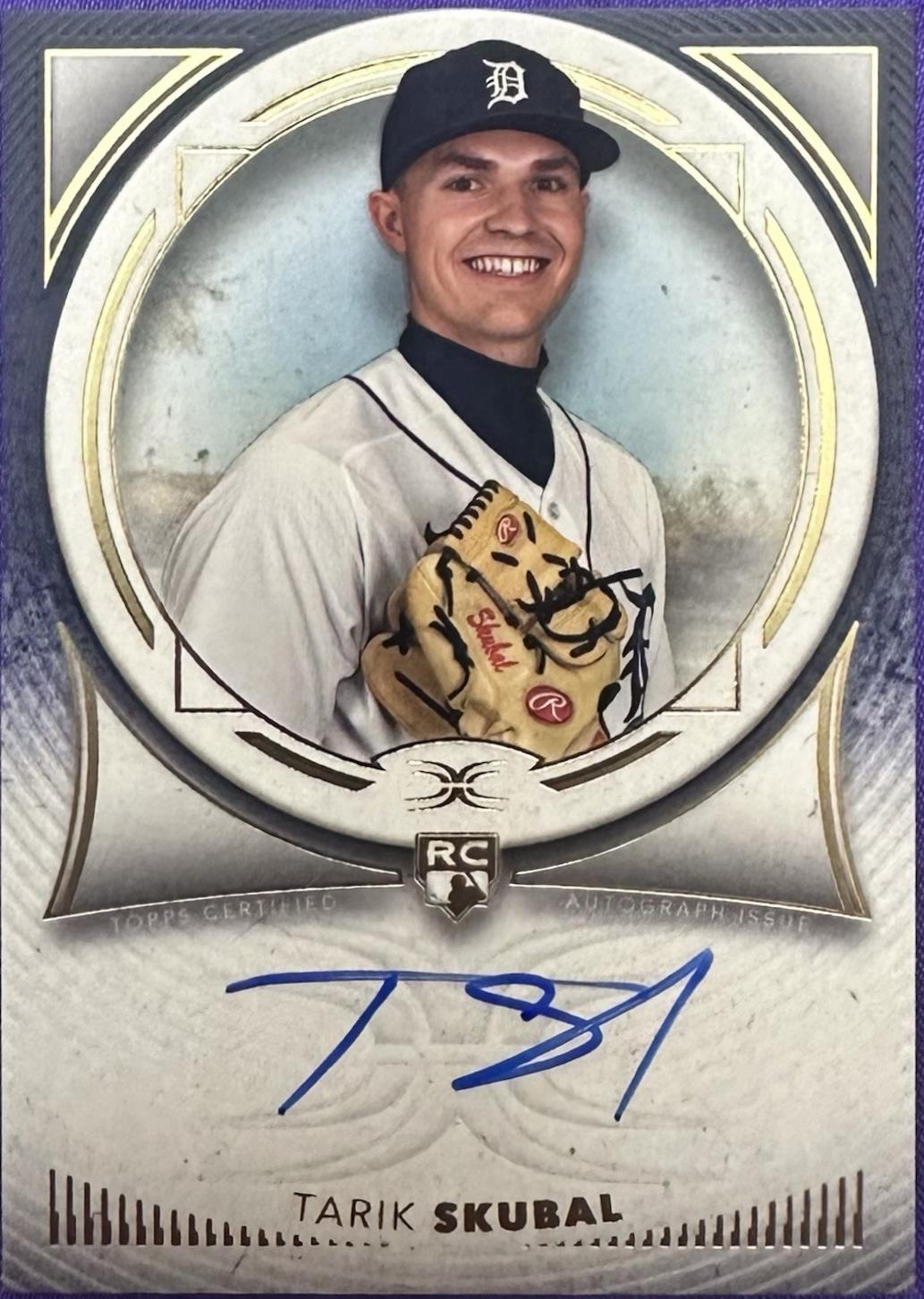 Tarik Skubal #DRA-TS1 2021 Topps Definitive Collection Baseball Rookie Autographs