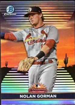 Nolan Gorman #AFLS-2 Baseball Cards 2022 Bowman Chrome 2021 AFL Fall Stars