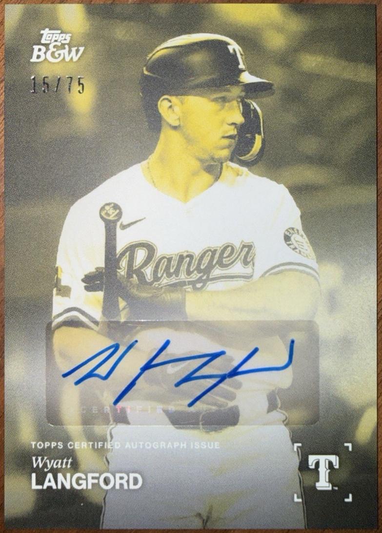 Wyatt Langford [Yellow Autograph] #54