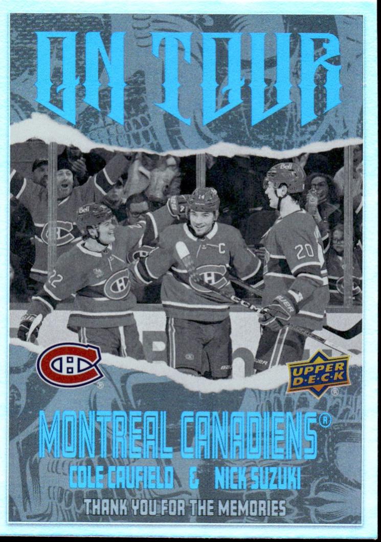 Cole Caufield / Nick Suzuki #OT-1 Hockey Cards 2024 Upper Deck On Tour