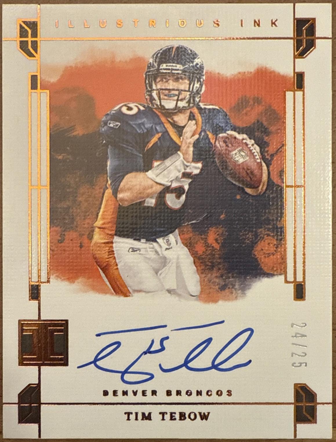 Tim Tebow #2 Football Cards 2024 Panini Impeccable Illustrious Ink