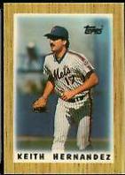 Keith Hernandez #24 Baseball Cards 1987 Topps Mini League Leaders