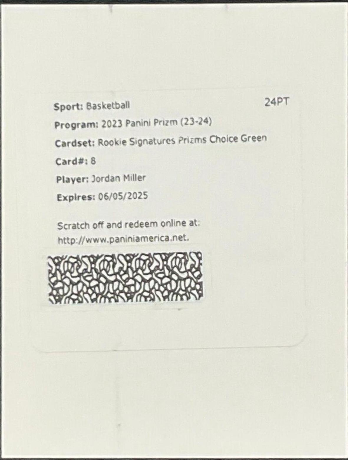 Jordan Miller [Choice Green Prizm] #RSI-MLR