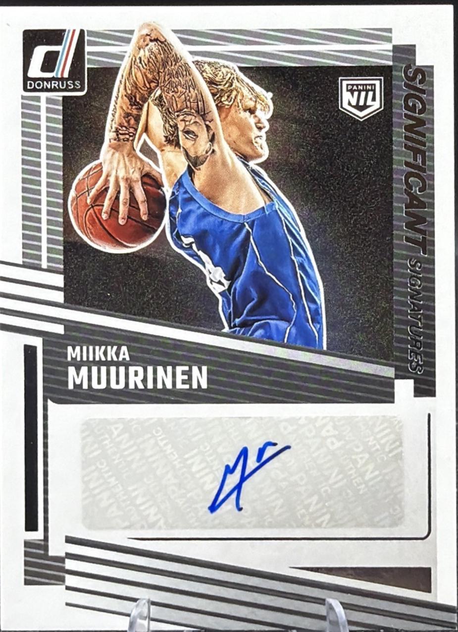 Miikka Muurinen #2 2025 Panini Donruss Significant Signature Basketball