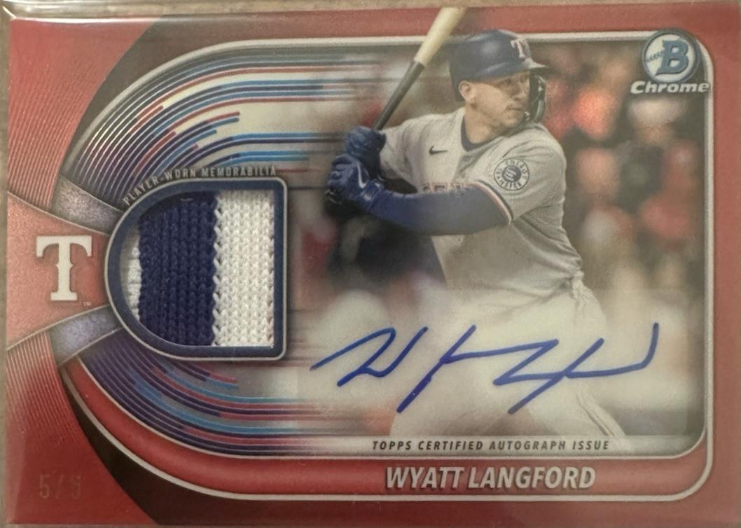 Wyatt Langford [Red Refractor] #BCAR-WL