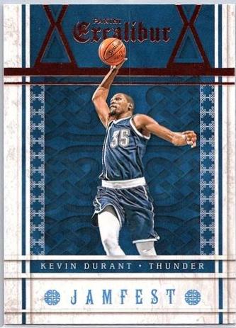 Kevin Durant #4 Basketball Cards 2015 Panini Excalibur Jamfest