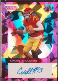 Caleb Williams #BA-CW1 2023 Leaf Vivid Autographs Football