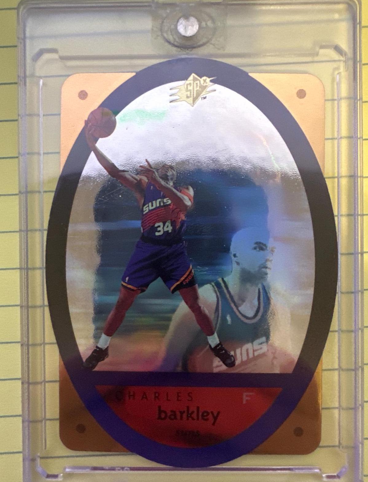 Charles Barkley #37 Basketball Cards 1996 Spx Holoview Heroes