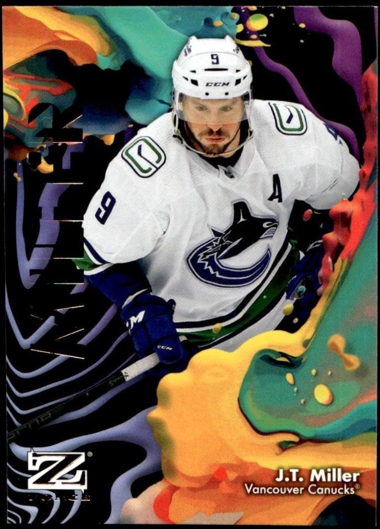 J.T. Miller #12 Hockey Cards 2024 SkyBox Metal Universe Z-Force