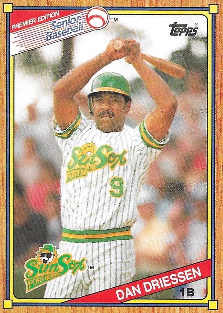 Dan Driessen #46 Baseball Cards 1989 Topps Senior League