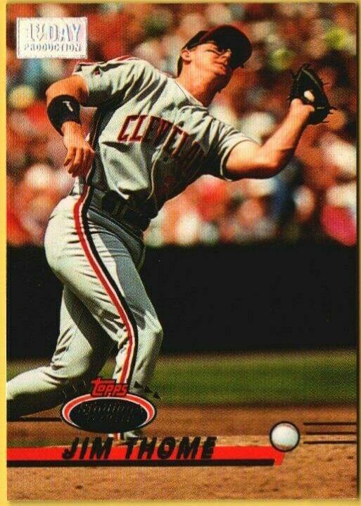 Jim Thome #8 Baseball Cards 1993 Stadium Club 1st Day Production
