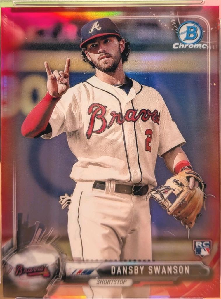 Dansby Swanson [White Jersey Red Refractor] #86