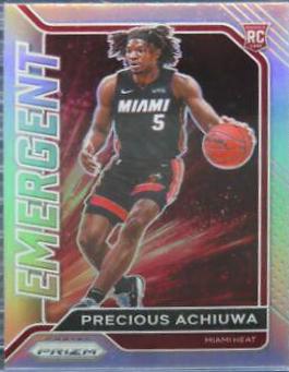 Precious Achiuwa #14 Basketball Cards 2020 Panini Prizm Emergent
