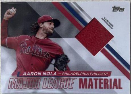 Aaron Nola #MLM-AN Baseball Cards 2024 Topps Major League Material