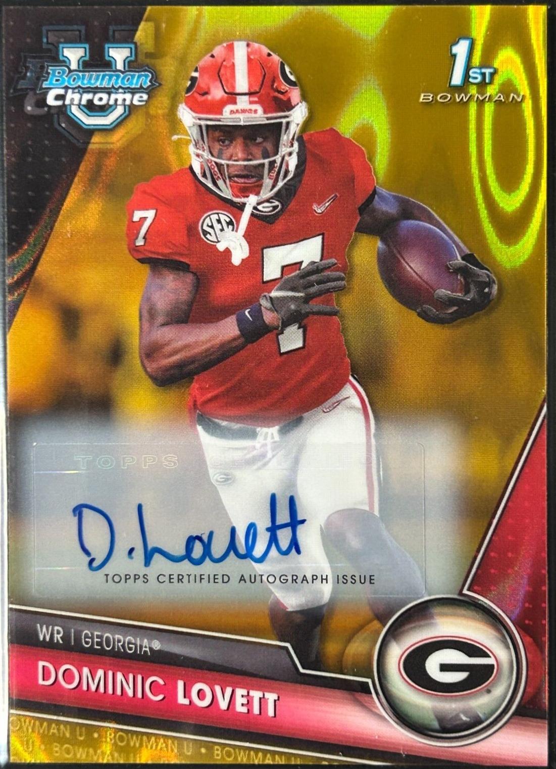 Dominic Lovett [Autograph Gold Lava] #64