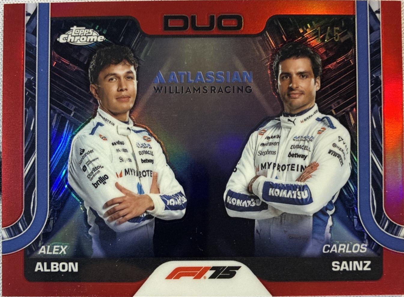 Alex Albon / Carlos Sainz [Red Refractor] #172