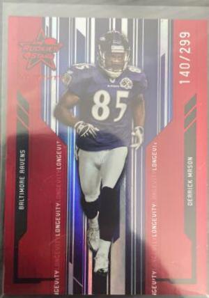 Derrick Mason #10 Football Cards 2005 Leaf Rookies & Stars