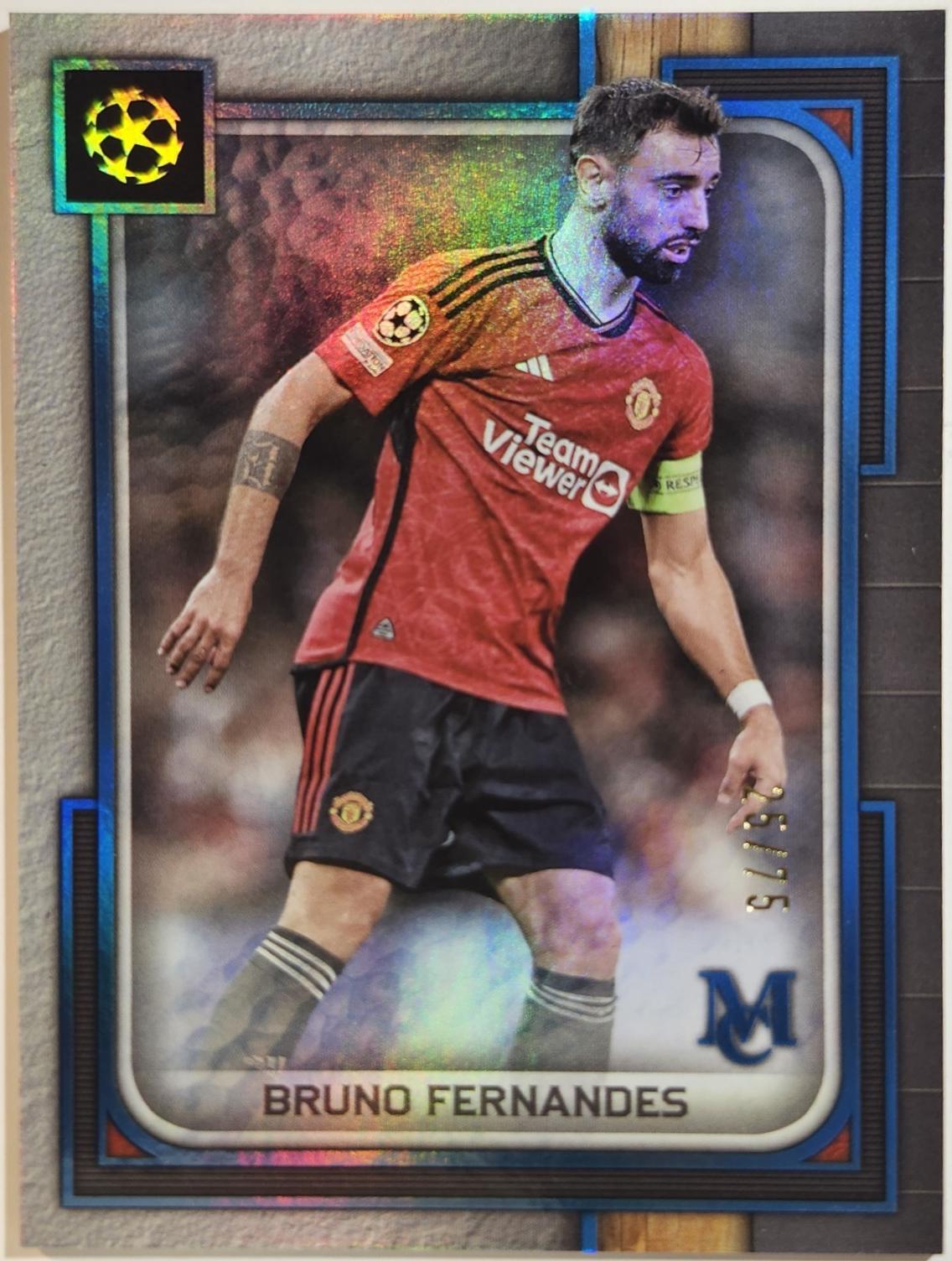 Bruno Fernandes #8 2023 Topps Museum Ucl Soccer