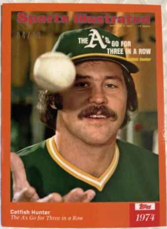 Catfish Hunter #47 2021 Topps X Sports Illustrated Baseball