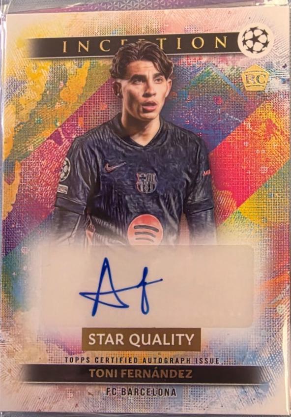 Toni Fernandez #SQA-TF 2024 Topps Inception UEFA Star Quality Autograph