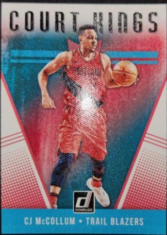 CJ McCollum #4 Basketball Cards 2018 Panini Donruss Court Kings