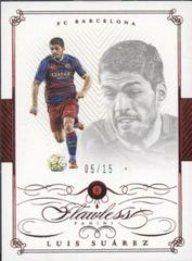 Luis Suarez [Ruby] #14 Soccer Cards 2016 Panini Flawless Prices