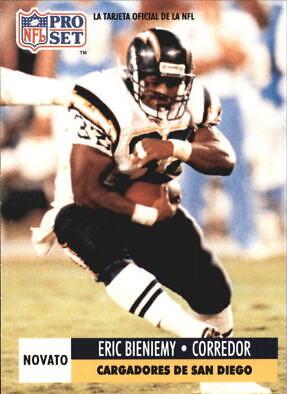 Eric Bieniemy #269 1991 Pro Set Spanish Football