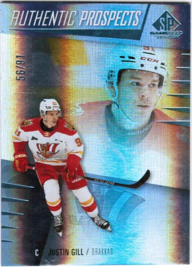 Justin Gill #26 Hockey Cards 2023 SP Game Used CHL