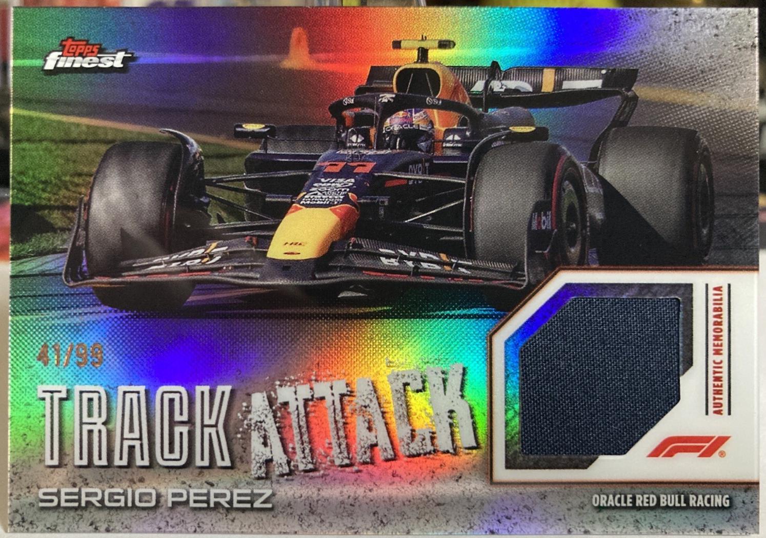 Sergio Perez #TAR-PER Racing Cards 2024 Topps Finest Formula 1 Track Attack Relic