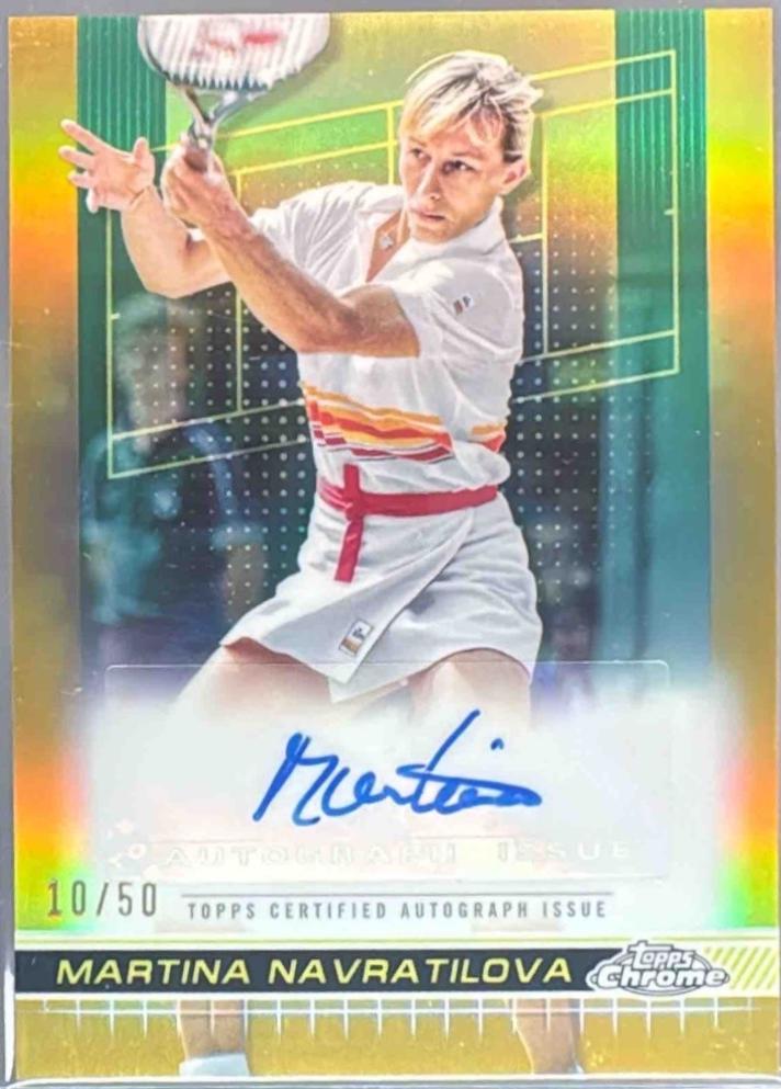 Martina Navratilova [Gold Refractor] #TCA-MNA