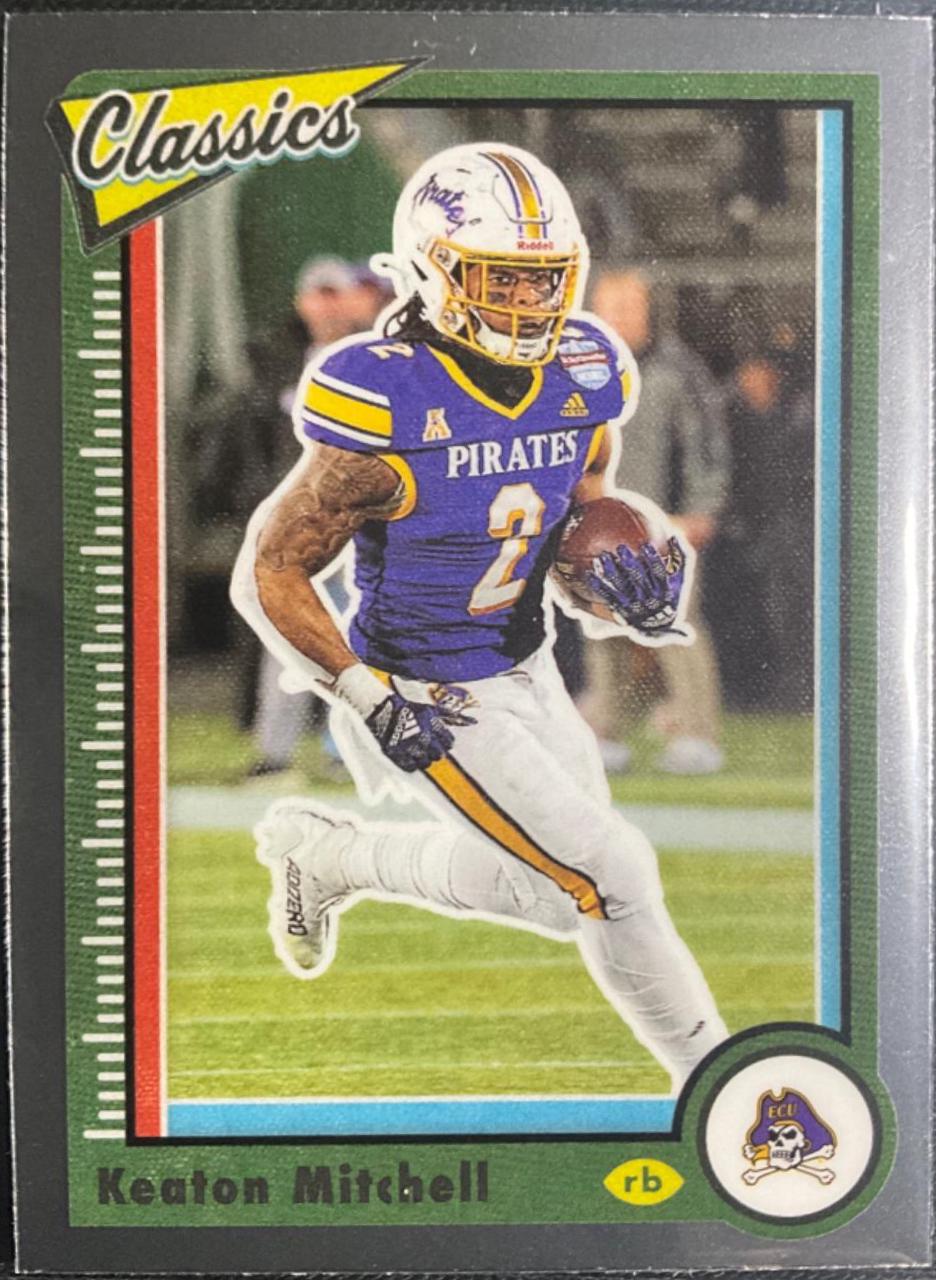 Keaton Mitchell #22 Football Cards 2023 Panini Chronicles Draft Picks Classics Premium Edition