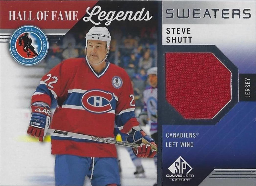 Steve Shutt #HOF-SS Hockey Cards 2021 SP Game Used HOF Legends Sweaters