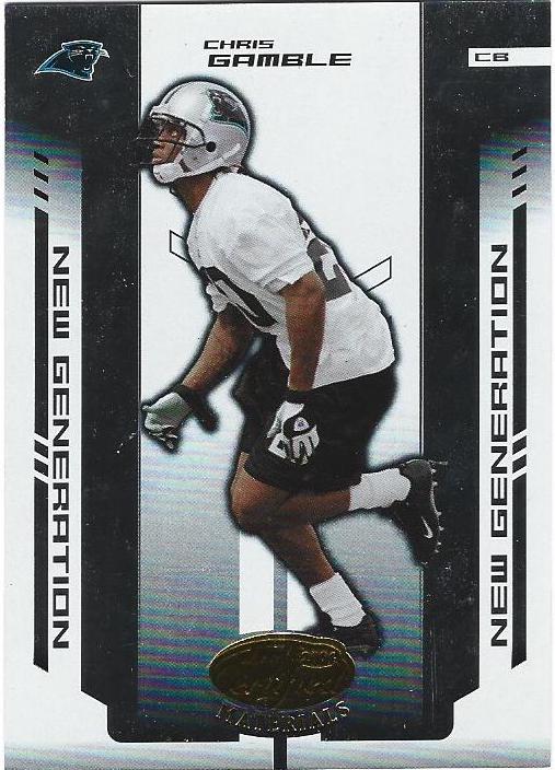 Chris Gamble #161 2004 Leaf Certified Materials Football
