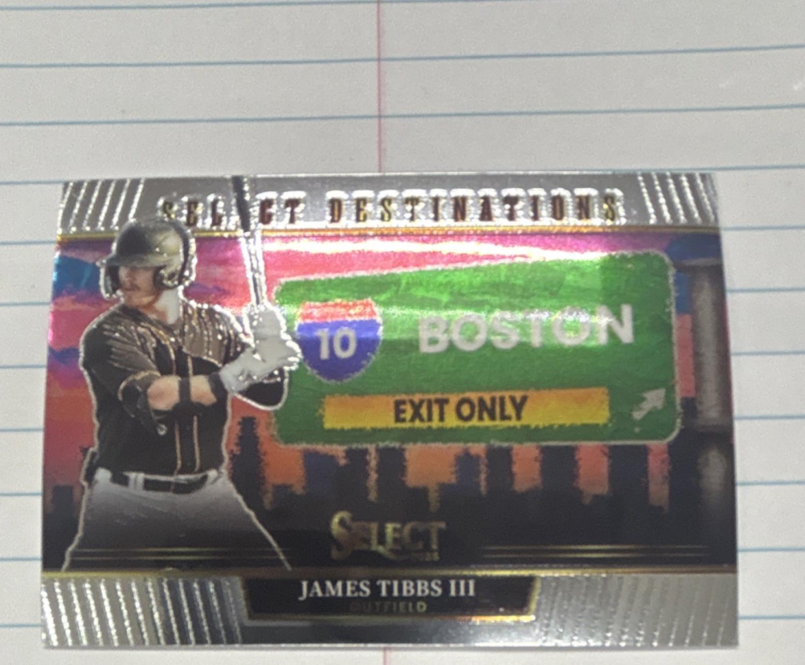 James Tibbs III #5 2025 Panini Select Baseball Select Destinations