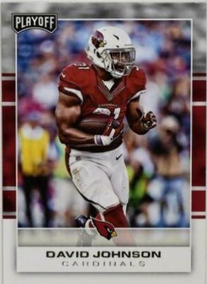 David Johnson #1 Football Cards 2017 Panini Playoff