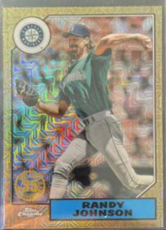 Randy Johnson #T87C-34 Baseball Cards 2022 Topps Silver Pack 1987 Chrome