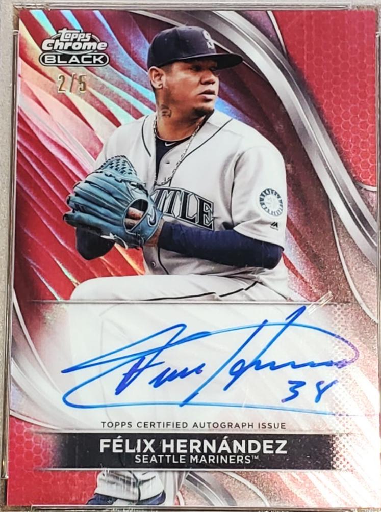 Felix Hernandez [Red Refractor] #CBA-FH