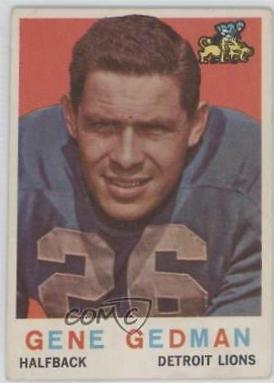 Gene Gedman #35 Football Cards 1959 Topps