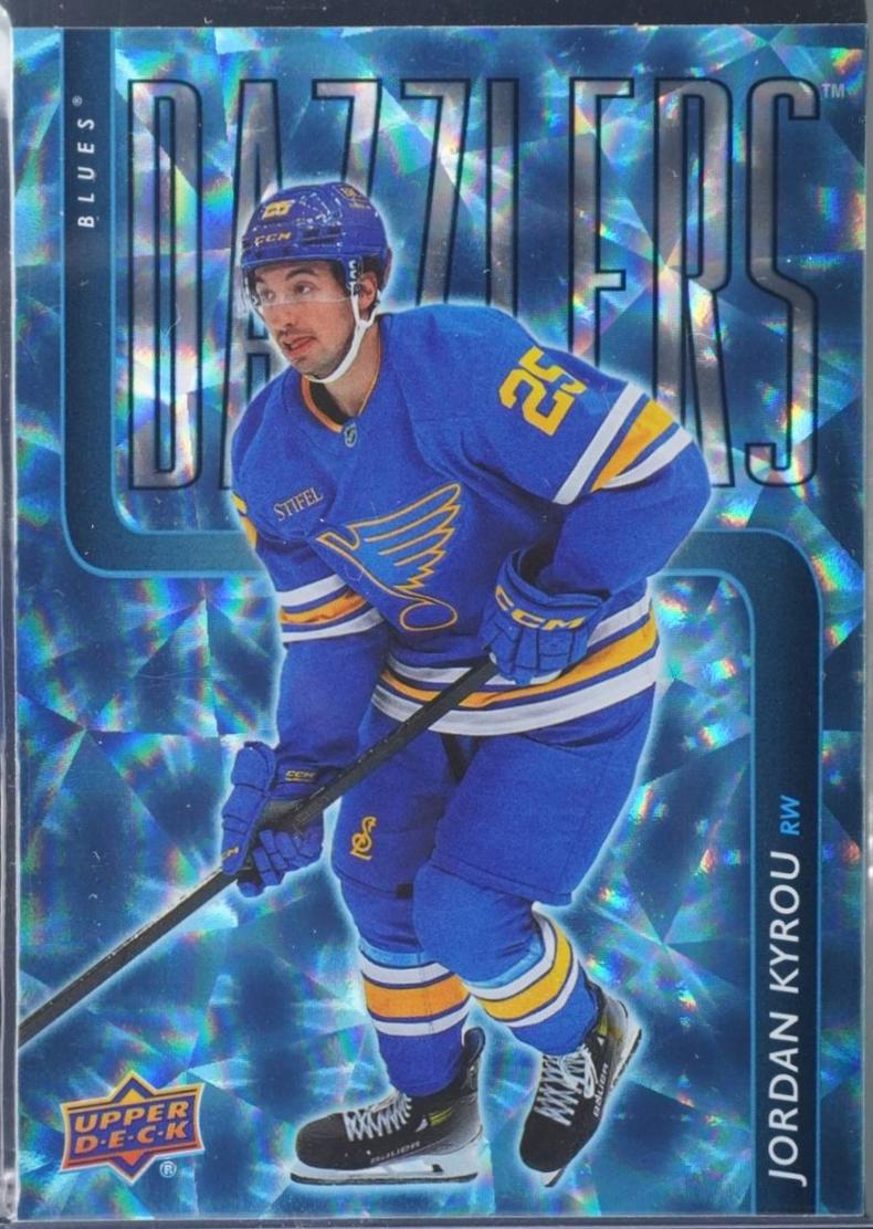 Jordan Kyrou #DZ-125 2025 Upper Deck Extended Series Dazzlers Hockey
