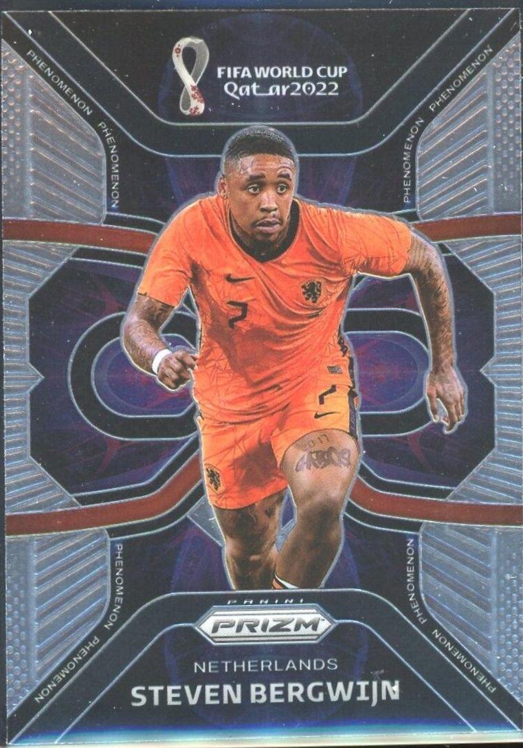Steven Bergwijn #1 Soccer Cards 2022 Panini Prizm World Cup Phenomenon